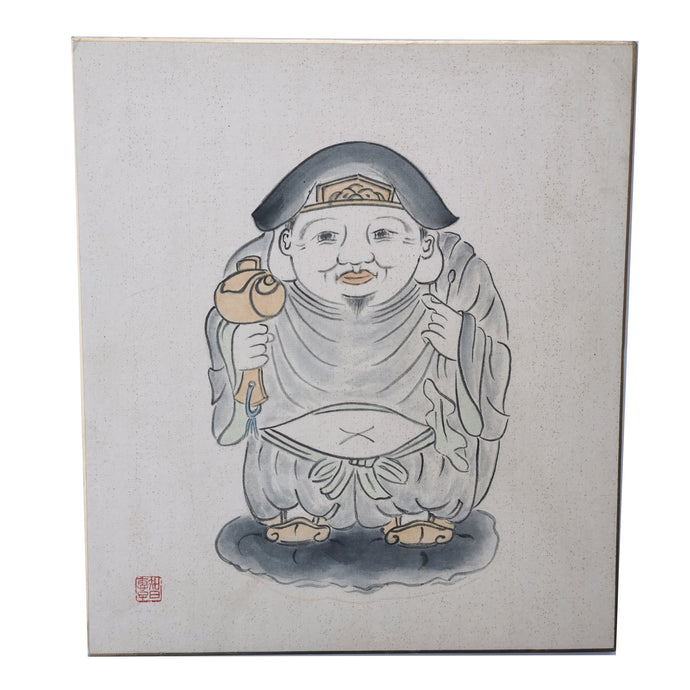 Japanese Shikishi Art Board Vtg Art Painting Nihonga Picture Display T, Online Shop